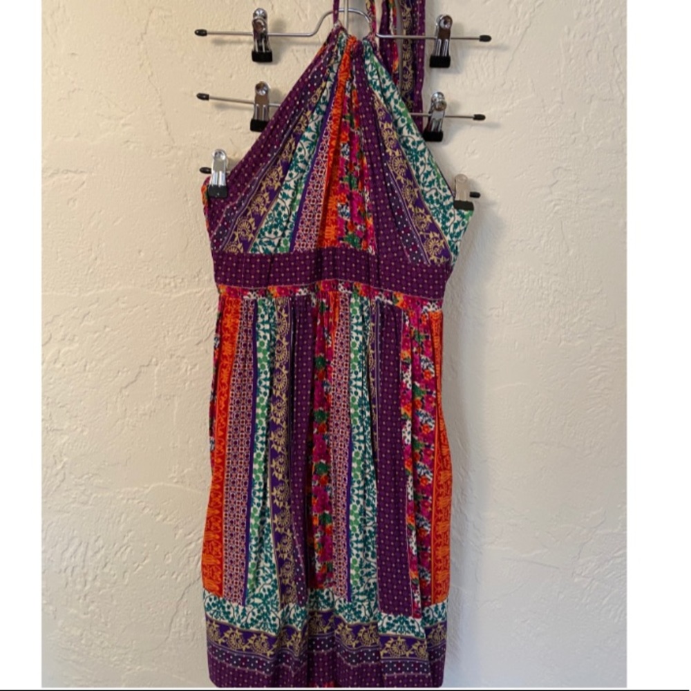 Backless Patterned Dress - Picture 2 of 2